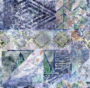 几何印花华亿平台图片