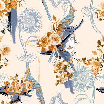 动物花卉印花华亿平台图片