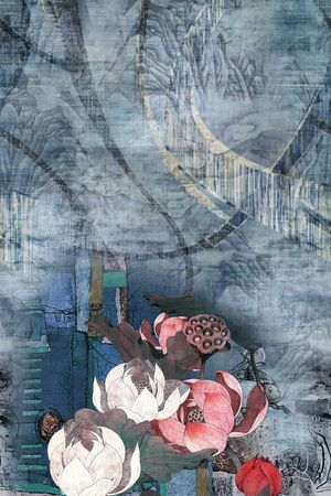 手绘印花华亿平台图片