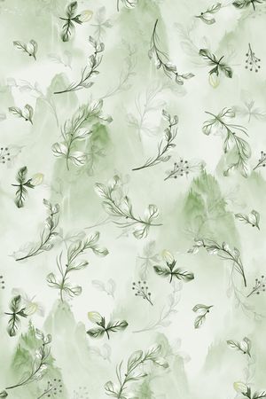 绿植树叶印花华亿平台图片