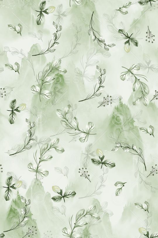 绿植树叶印花华亿平台图片