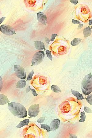 抽象花卉印花华亿平台图片