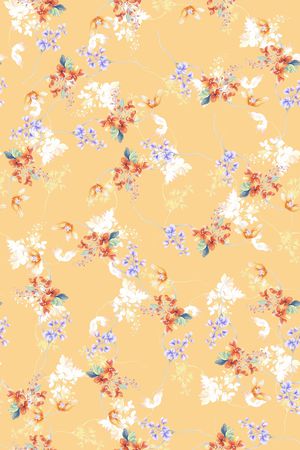 抽象花卉印花华亿平台图片