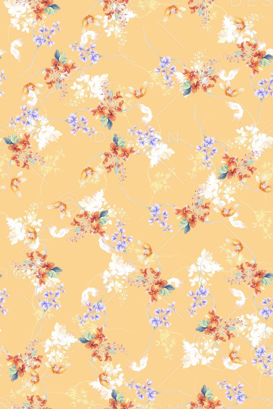 抽象花卉印花华亿平台图片