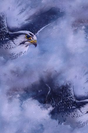 蓝色印花华亿平台图片