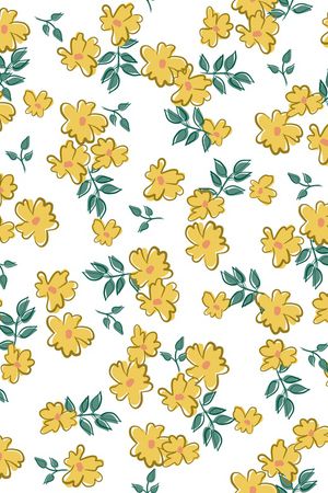 黑底花卉印花华亿平台图片