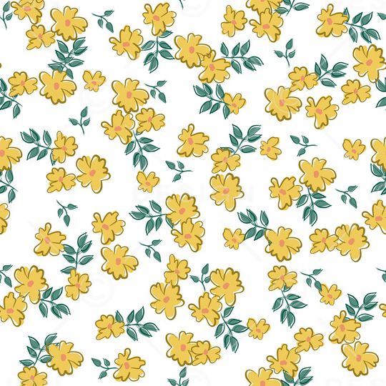 黑底花卉印花华亿平台图片