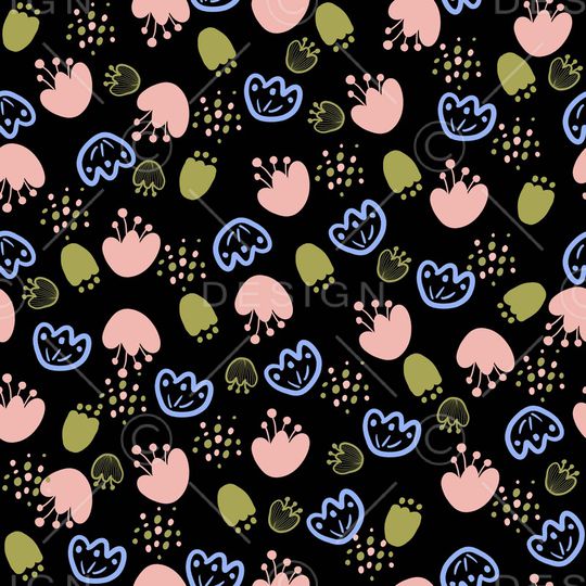 彩底花卉印花华亿平台图片