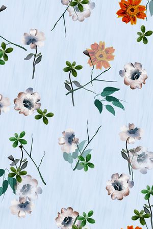 连衣裙印花华亿平台图片