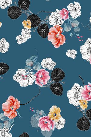 连衣裙印花华亿平台图片