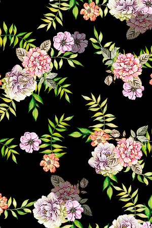 连衣裙印花华亿平台图片