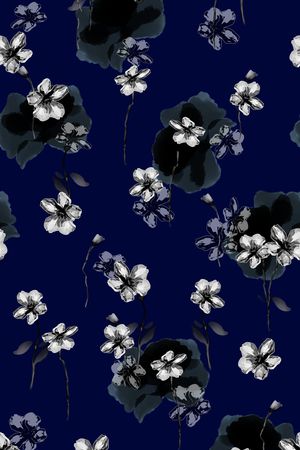 连衣裙印花华亿平台图片