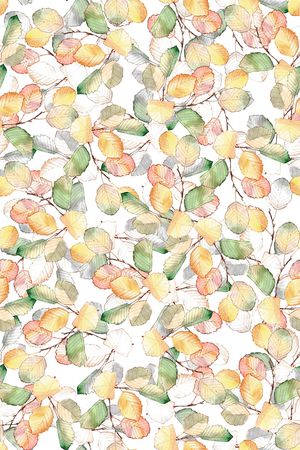 绿植树叶印花华亿平台图片