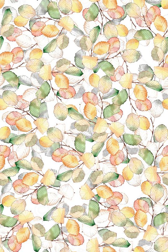 绿植树叶印花华亿平台图片