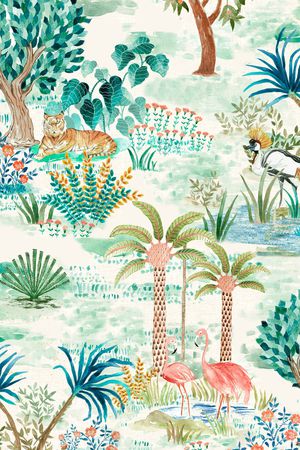 动物花卉印花华亿平台图片