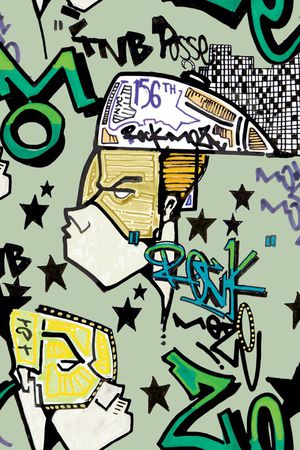 涂鸦印花华亿平台图片