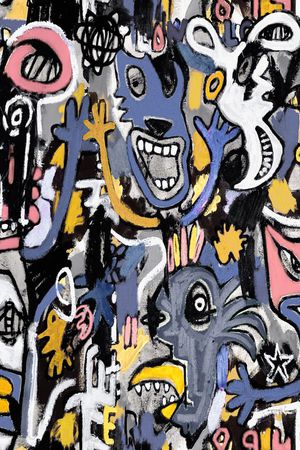 涂鸦印花华亿平台图片