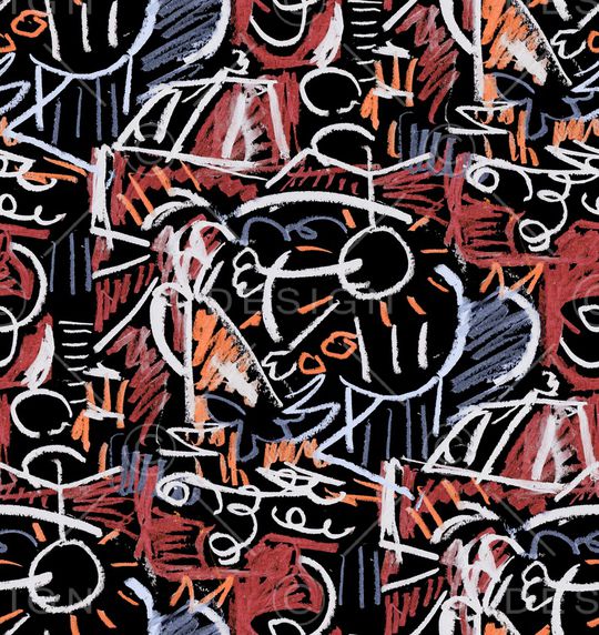 涂鸦印花华亿平台图片