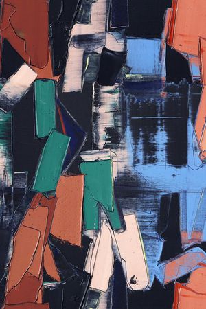 暗调肌理印花华亿平台图片