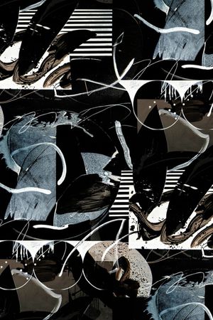 线条印花华亿平台图片