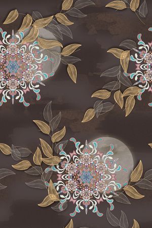 佩斯利印花华亿平台图片