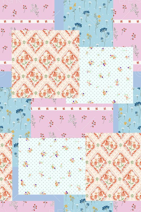 民族花卉印花华亿平台图片