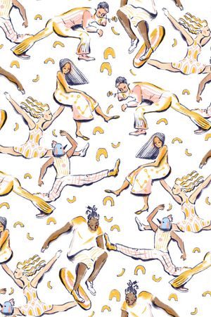 人物印花华亿平台图片