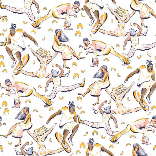 人物印花华亿平台图片