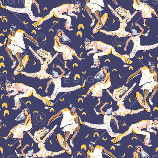 人物印花华亿平台图片