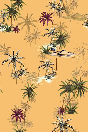 绿植树叶印花华亿平台图片