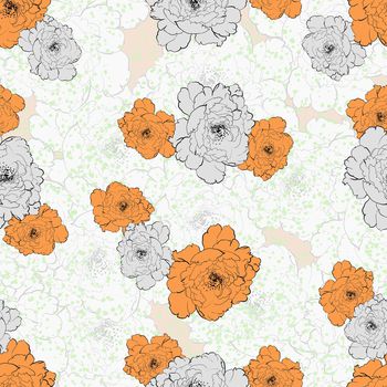 灰色花印花华亿平台图片