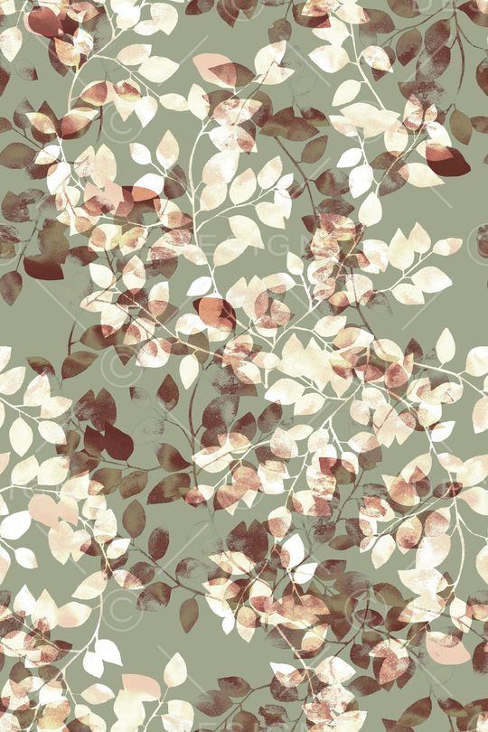 绿植树叶印花华亿平台图片