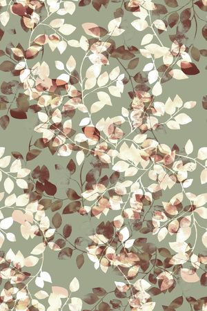 绿植树叶印花华亿平台图片