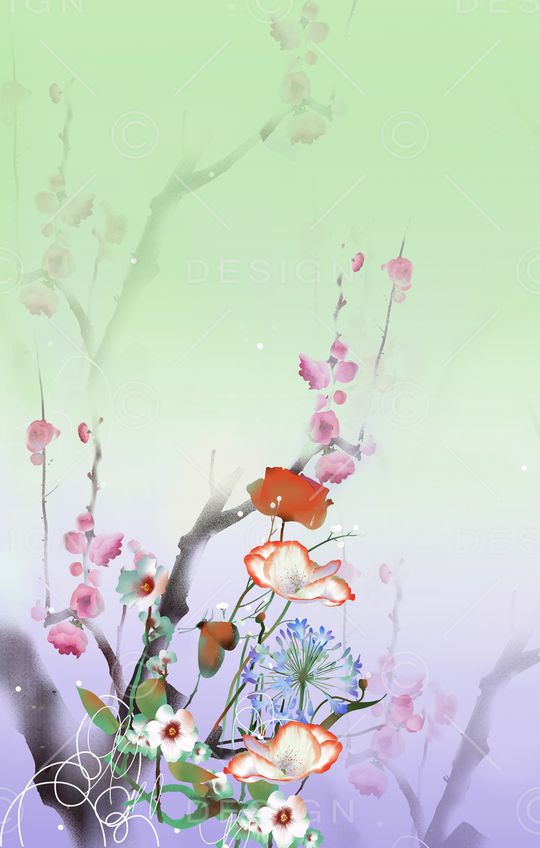 梅花印花华亿平台图片