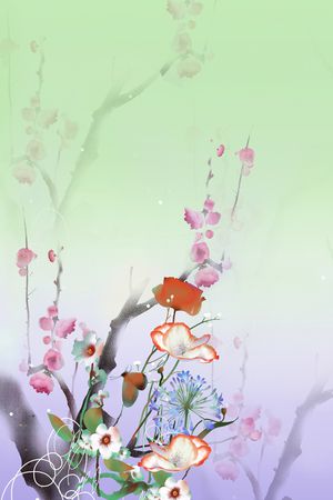 梅花印花华亿平台图片