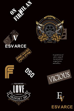 字母印花华亿平台图片