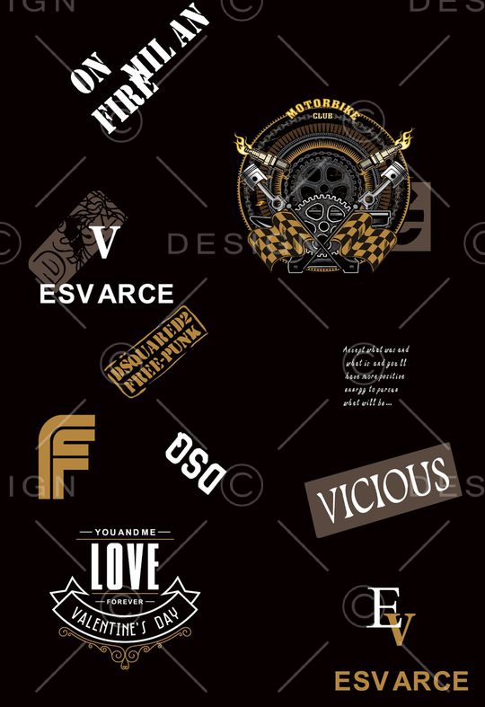 字母印花华亿平台图片