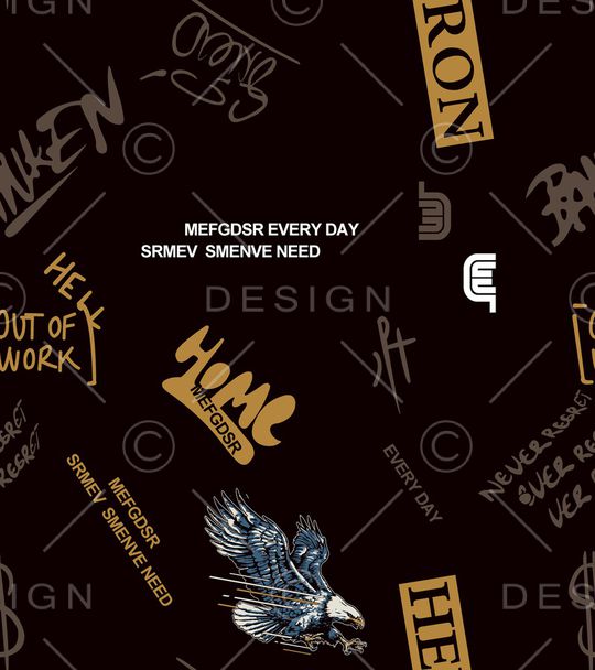 字母印花华亿平台图片