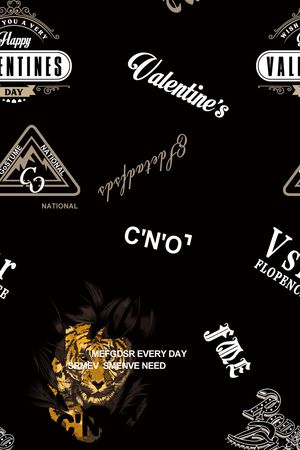 字母印花华亿平台图片