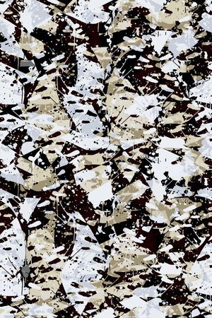 抽象男装印花华亿平台图片