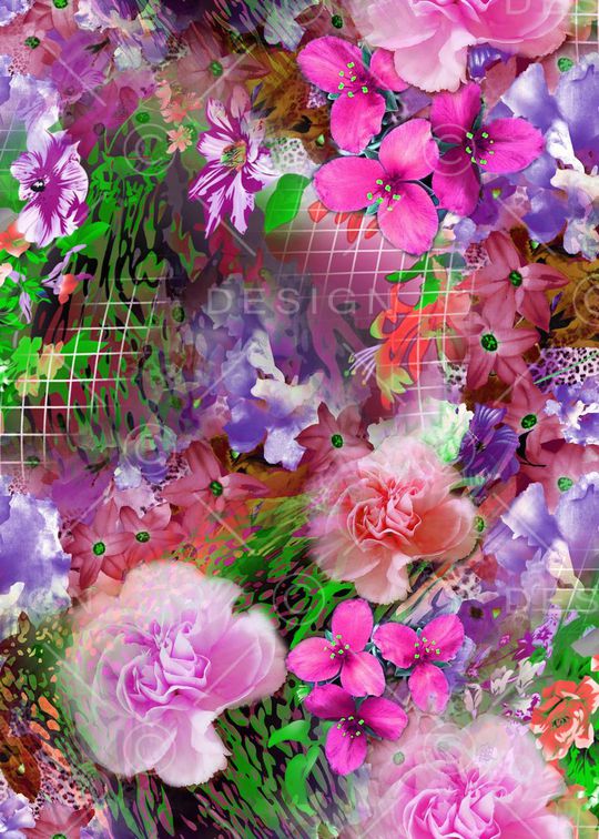 牡丹印花华亿平台图片