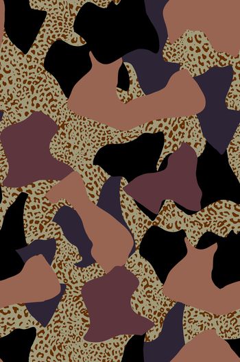 豹纹印花华亿平台图片