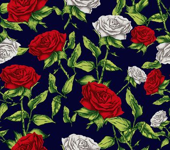 玫瑰花印花华亿平台图片