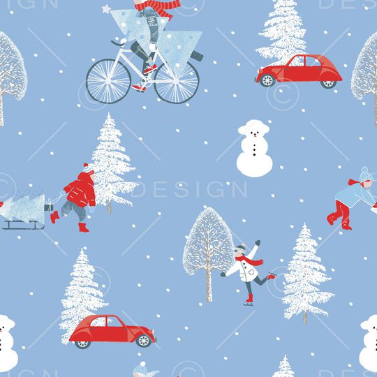 圣诞印花华亿平台图片