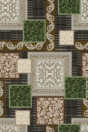 传统纹样印花华亿平台图片