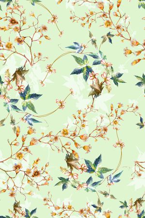 绿植树叶印花华亿平台图片