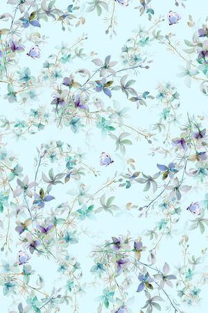 绿植树叶印花华亿平台图片