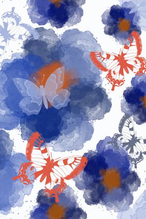 笔触印花华亿平台图片