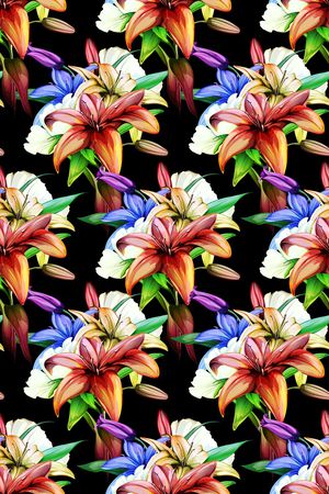 花卉印花华亿平台图片