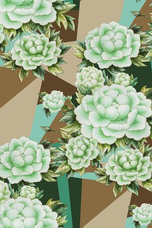 几何印花华亿平台图片